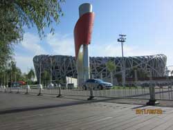 鳥巢火炬廣場木塑地板鋪設